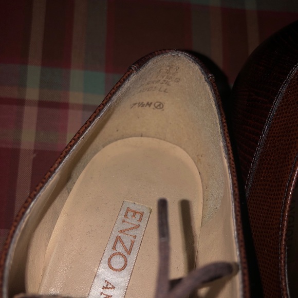 Enzo Angiolini leather lace-up chunky heal - Picture 6 of 8